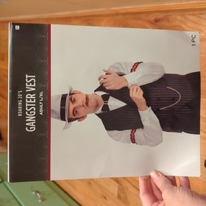 Men's Gangster Vest, Bow Tie and Hat